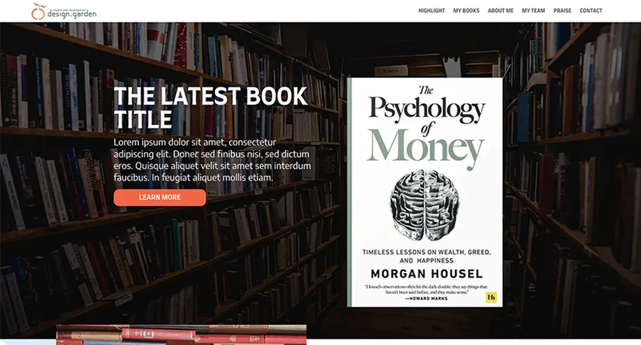 screenshot of the Authorship theme