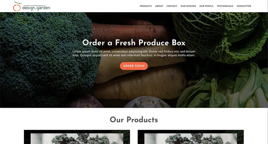 screenshot of the Fresh & Crisph theme