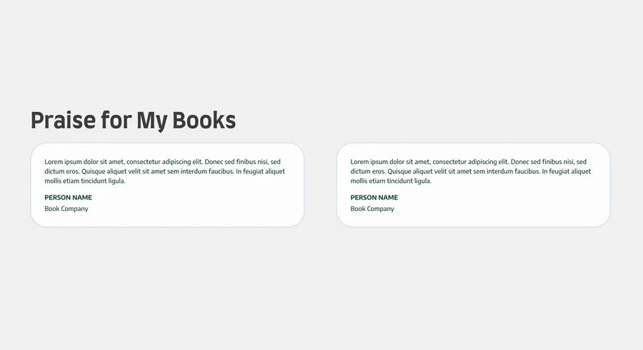 Authorship theme quote section screenshot